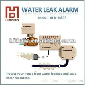 free shipping water alarm water leak detection equipment with two vavles to control leaking for Russian ,Norway,Europe
